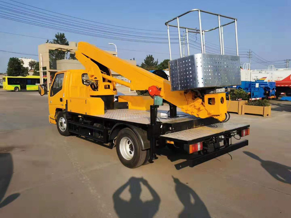 國六江鈴藍(lán)牌21米伸縮臂高空作業(yè)車
