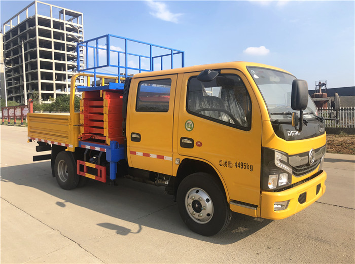 國(guó)六藍(lán)牌8-10米東風(fēng)多利卡升降平臺(tái)車
