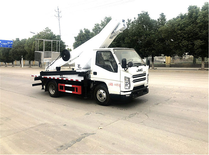 國六江鈴17.5米藍牌直臂高空作業(yè)車
