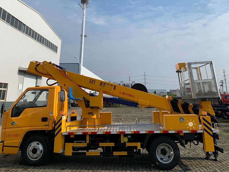 全新江鈴國六藍(lán)牌直臂高空作業(yè)車報價