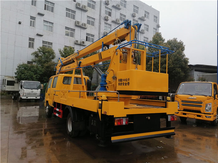 國六藍(lán)牌江鈴17.5米直臂高空作業(yè)車