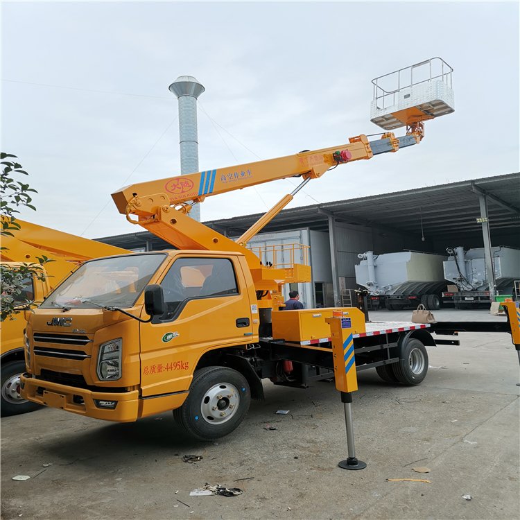 全新江鈴國(guó)六17.5米藍(lán)牌直臂高空作業(yè)車