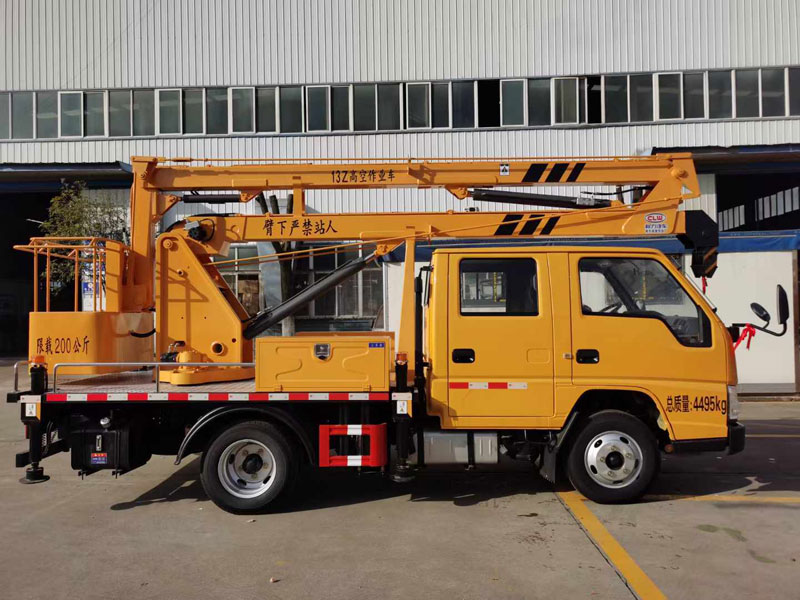 程力華鑫江鈴順威13米藍(lán)牌折臂高空作業(yè)車